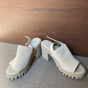 Sand suede Steve Madden Platform shoes